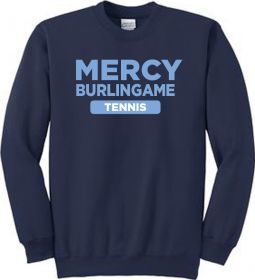 Port & Company Fleece Crewneck Sweatshirt,  Navy